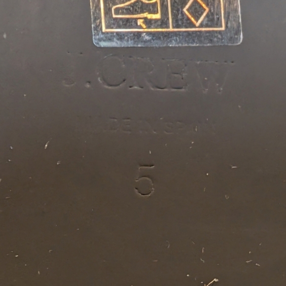 J.Crew Black Leather Two Strap Espadrille Sandals Size 5 - Made in Spain - Picture 12 of 12